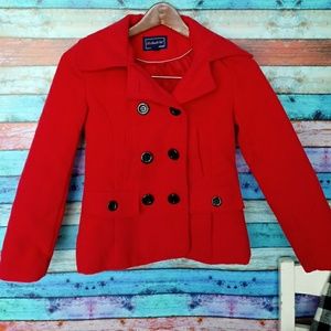 Red Peacoat